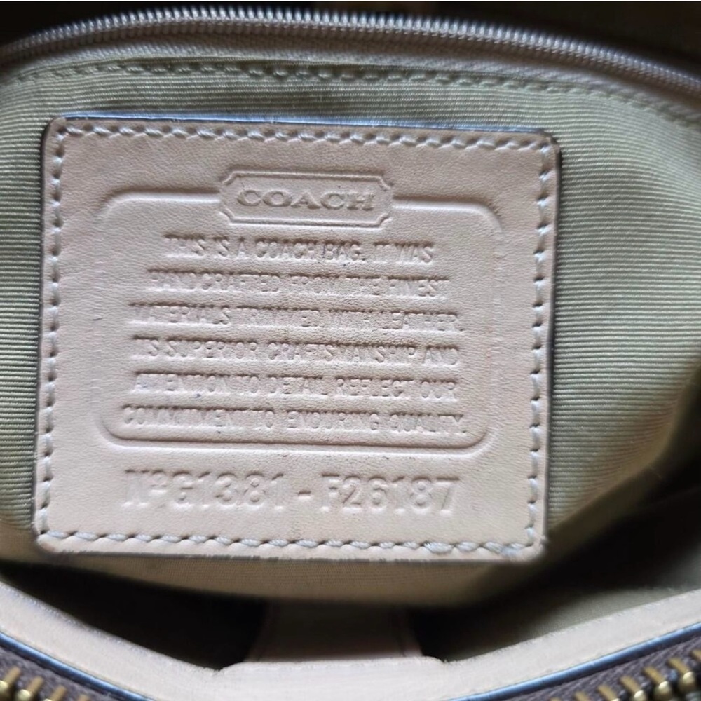 Coach Peyton Brown Signature Tote Bag - Picture 7 of 8